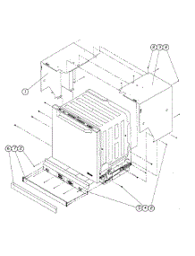 Outer Case parts for Dacor Dishwasher ED30SBR from AppliancePartsPros.com