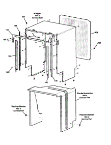 Insulation parts for Dacor Dishwasher MDW24S from AppliancePartsPros.com