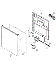Door Assembly parts for Dacor Dishwasher DDWF24S from AppliancePartsPros.com