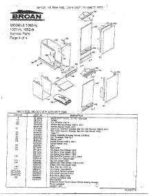 Trash Compactor Page 4 parts for Broan Compactor SBW-5238 from AppliancePartsPros.com