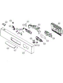 Control Panel parts for Dacor Dishwasher DDWF24S from AppliancePartsPros.com