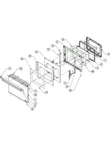 Door Assembly parts for Dacor Wall Oven MORD227B from AppliancePartsPros.com