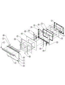 Door Assembly parts for Dacor Wall Oven MORS130B from AppliancePartsPros.com