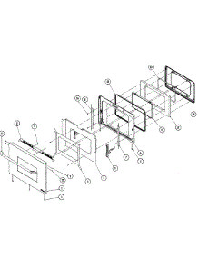 Door Assembly parts for Dacor Wall Oven EORD230SCH from AppliancePartsPros.com