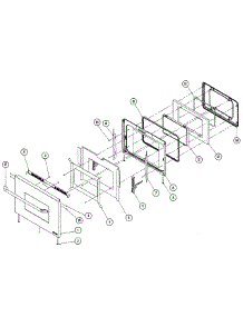 Door Assembly parts for Dacor Wall Oven EORS130SCH from AppliancePartsPros.com