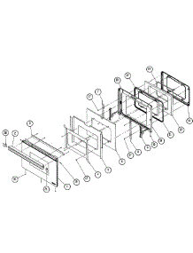 Door Assembly parts for Dacor Wall Oven MORS130S from AppliancePartsPros.com