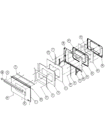 Door Assembly parts for Dacor Wall Oven MORS230S from AppliancePartsPros.com