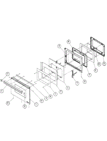 Door Assembly parts for Dacor Wall Oven MORD227S from AppliancePartsPros.com