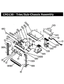 Trim Assembly parts for Dacor Wall Oven CPO130 from AppliancePartsPros.com