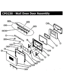Door Assembly parts for Dacor Wall Oven CPO230 from AppliancePartsPros.com
