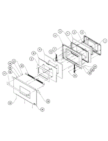Door Assembly parts for Dacor Wall Oven ORS136SCH from AppliancePartsPros.com