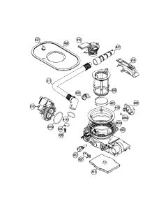 Pump Assembly parts for Dacor Dishwasher RDW24S from AppliancePartsPros.com
