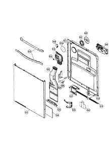 Door Assembly parts for Dacor Dishwasher RDW24S from AppliancePartsPros.com