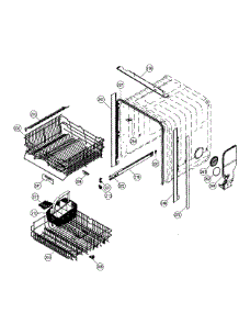 Baskets Assembly parts for Dacor Dishwasher RDW24S from AppliancePartsPros.com