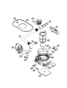 Pump Assembly parts for Dacor Dishwasher DDW24S from AppliancePartsPros.com
