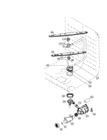 Wash System parts for Dacor Dishwasher DDW24S from AppliancePartsPros.com