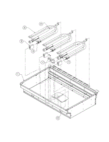 Lower Firebox parts for Dacor Grill Smoker OB36NG from AppliancePartsPros.com