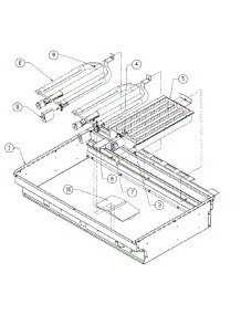 Lower Firebox parts for Dacor Grill Smoker OBS36NG from AppliancePartsPros.com