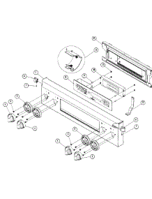 Control Panel parts for Dacor Range ER30DSCHLPH from AppliancePartsPros.com