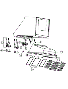 Range Hood parts for Broan Range Hood WP29M from AppliancePartsPros.com