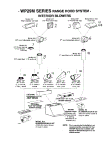 Interiors Blowers parts for Broan Range Hood WP29M from AppliancePartsPros.com