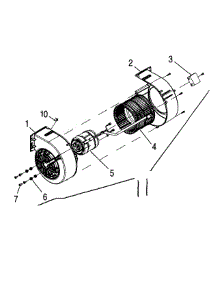 Blower Pp3 & P6 parts for Broan Range Hood WP29M from AppliancePartsPros.com