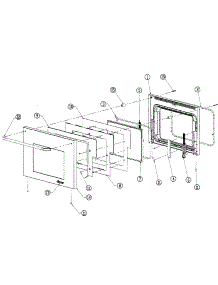 Door parts for Dacor Range ER30DSRSCHNGH from AppliancePartsPros.com