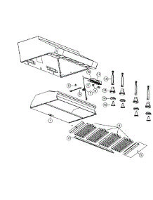 Range Hood parts for Broan Range Hood UP27M from AppliancePartsPros.com