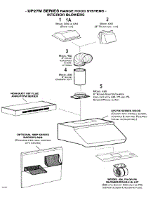 Interiors Blowers parts for Broan Range Hood UP27M from AppliancePartsPros.com