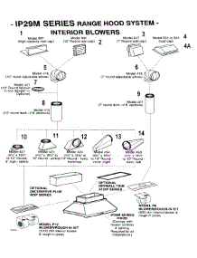 Interiors Blowers parts for Broan Range Hood IP29M from AppliancePartsPros.com
