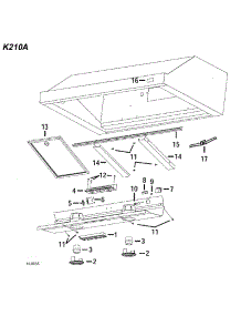 Range Asy parts for Broan Range Hood K210A48SS from AppliancePartsPros.com