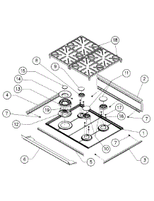Grates parts for Dacor Range ER30GSCHNGH from AppliancePartsPros.com