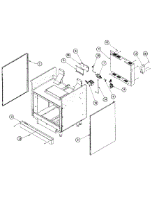 Cabinet parts for Dacor Range ER30GISCHNG from AppliancePartsPros.com