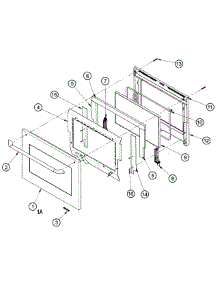 Door Assembly parts for Dacor Wall Oven RO230B from AppliancePartsPros.com