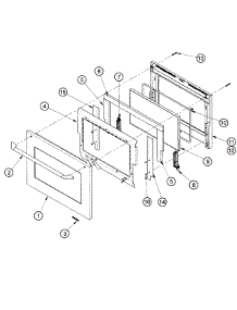 Door Assembly parts for Dacor Wall Oven RO130B from AppliancePartsPros.com