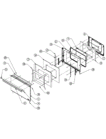 Door Assembly parts for Dacor Wall Oven MORD230B from AppliancePartsPros.com