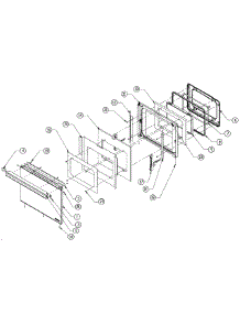 Door Assembly parts for Dacor Wall Oven MORS227B from AppliancePartsPros.com