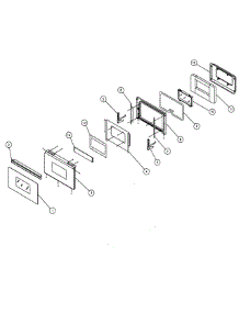 Door Assembly parts for Dacor Wall Oven MCS227 from AppliancePartsPros.com
