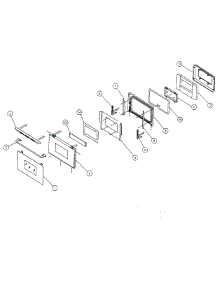 Door Assembly parts for Dacor Wall Oven ECD227 from AppliancePartsPros.com