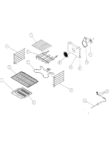 Inside Cell parts for Dacor Wall Oven ECD227 from AppliancePartsPros.com