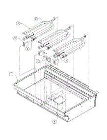 Lower Firebox parts for Dacor Grill Smoker OB52NG from AppliancePartsPros.com