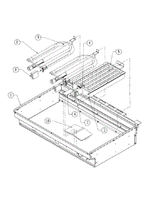 Lower Firebox parts for Dacor Grill Smoker OBS52NG from AppliancePartsPros.com