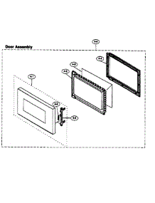 Door Assembly parts for Dacor Microwave DMO24S from AppliancePartsPros.com