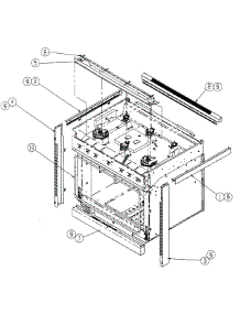 Outer Assembly parts for Dacor Range ER36GISCHLPH from AppliancePartsPros.com
