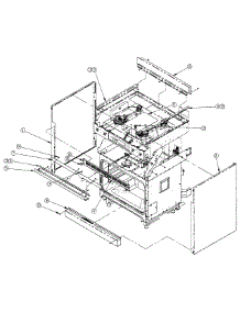 Outer Assembly parts for Dacor Range DR30DLP from AppliancePartsPros.com