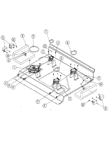 Lower Cooktop parts for Dacor Range DR30DLPH from AppliancePartsPros.com