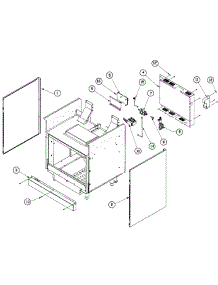 Cabinet parts for Dacor Range ER30GISCHLP from AppliancePartsPros.com