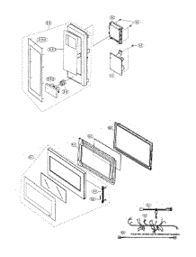 Door-Panel parts for Dacor Microwave DMT2420R from AppliancePartsPros.com