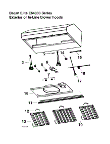 Range Hood parts for Broan Range Hood E64E42SS from AppliancePartsPros.com