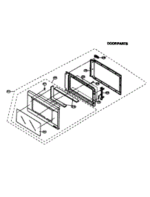 Door Assembly parts for Dacor Microwave PCOR30S from AppliancePartsPros.com